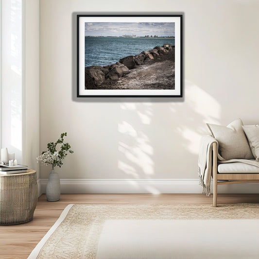 St Kilda Breakwater Rocks View photo print