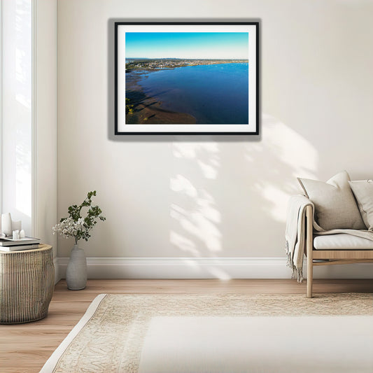 Aerial View Raby Bay Shoreline photo print