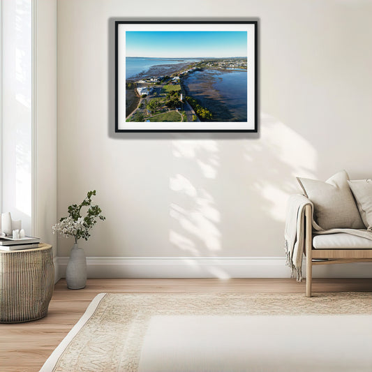 Cleveland Point Lighthouse Aerial View photo print