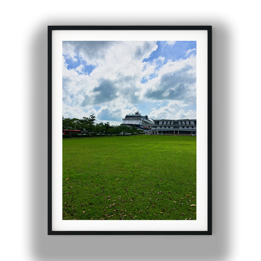 Cruise Ship at Singapore Terminal photo print