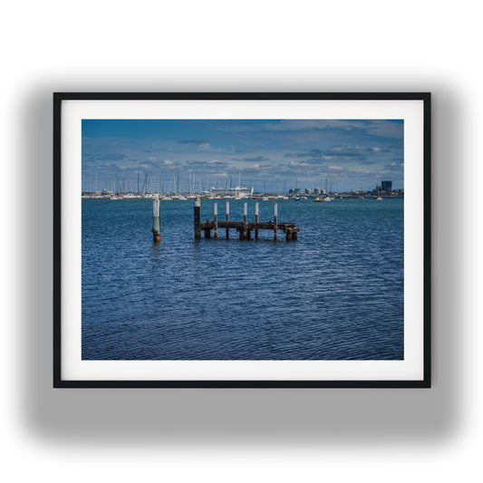 Old Pier Piles St Kilda photo print