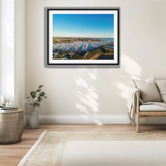 Manly Boat Harbour Aerial View photo print