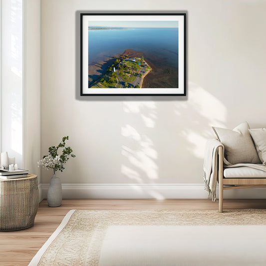 Cleveland Point Low Tide Aerial photo print